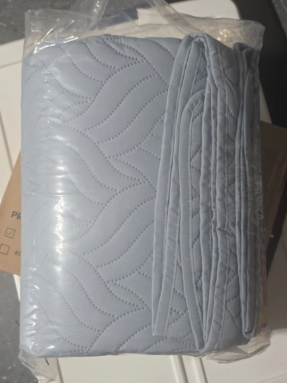 Light Blue Quilted Bedspread Set - Classic Home Bedding